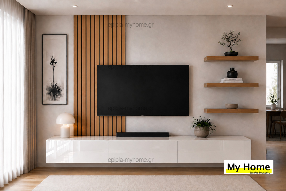 ύνθετα σαλονιού pinterest ξύλο ζεν epipla tv